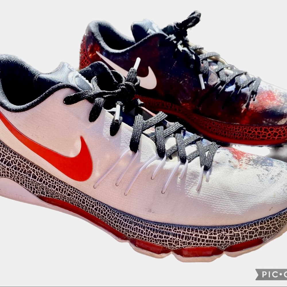 Nike KD 8 Christmas Athletic 14 Red White Black Basketball Nike Zoom Sneakers